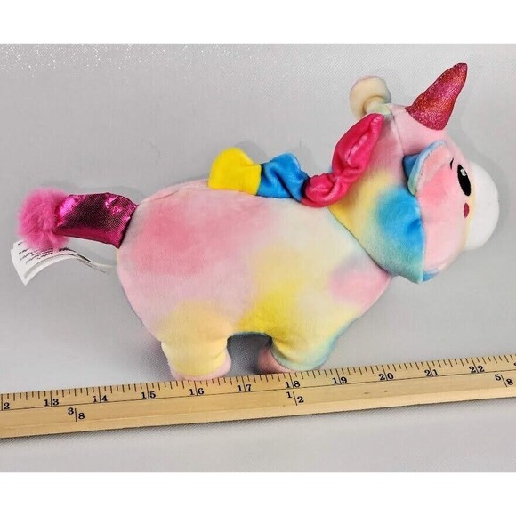 Megan Plays Mystery Plush Unicorn Series 2 Tye Dye Unicorn Soft Toy 6–14″ - Picture 5 of 7